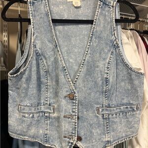 Denim Sleeveless Vest